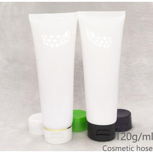 120ml white soft tube for mildy wash/butter/day&night cream/mask essence/medical container/ plastic tube cosmetic packing
