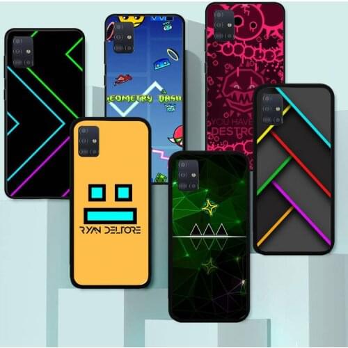 Hot game Geometry Dash Phone Case for Samsung A6 A9 A530 A720 2018 A750 A8 A9 A10 A20 A30 40 50 70 10S 20S 51 52 Plus cover