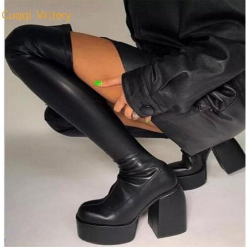 Женские высокие ботинки CUQQI VICTORY China At AliExpress