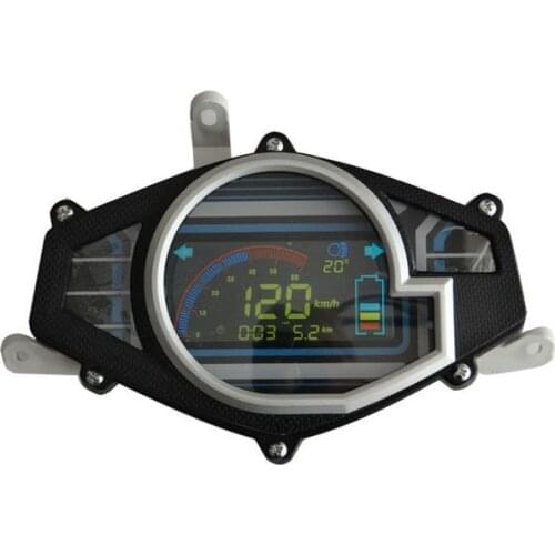 Speedometer 48v60v72v84v96v120v LCD display for electric scooter motorcycle tricycle dashboard battery speed indicator gauge