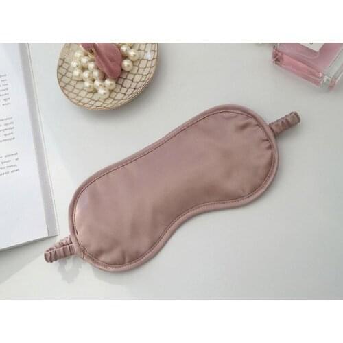 Quality 100% 6A silk filled double-sided silk eye mask Unisex silk blind-folded eye mask