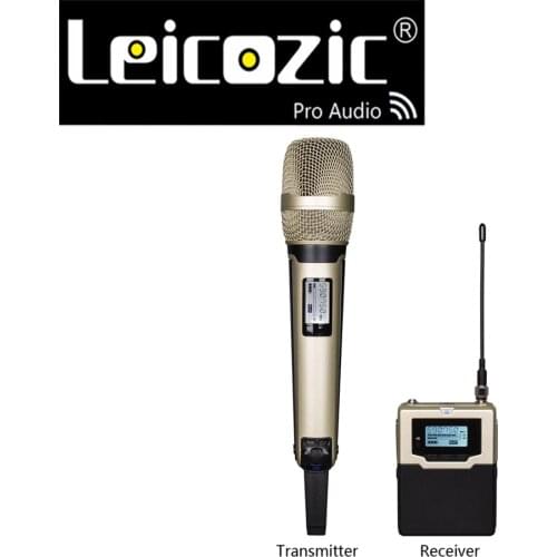 Leicozic 9300 DSLR DV Camera Interview Recording System Handheld Transmitter & Bodypack Receiver 590-614.75 EK1038 MHZ