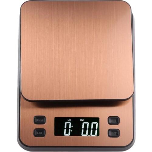 3kg/0.1g LCD Digital Electronic Kitchen Scale Coffee Scale Timer Weight Balance with USB power supply
