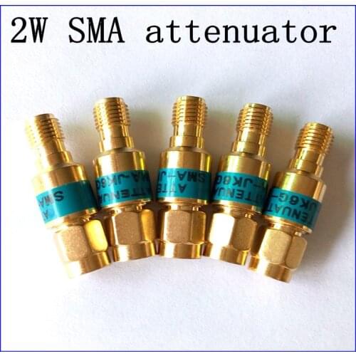 200pcs 2W SMA-JK Coaxial RF Attenuator ,DC to 6.0GHz ,50ohm,1db,2db,3db,5db,6db,10db,15db,20db,30dB