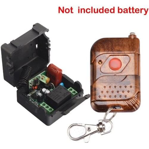 Receiver & Transmitter 220V 1CH RF Wireless Remote Switch Momenrary Toggle Latched Adjustable Not With Battery