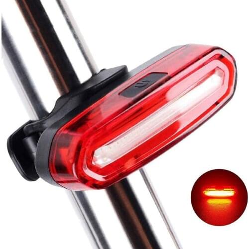 Durable Bike Taillight Mountain Bicycle Rear Light USB Rechargeable Night Cycling Induction Lamp 120LM COB LED Bike Light