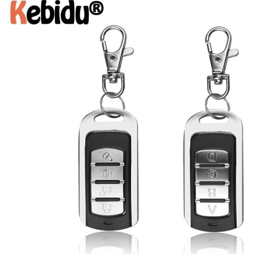 433MHZ Auto Pair Copy Remote Duplicator 4 Buttons Garage Gate Door Remote Controller Learning Copying With Key Chain