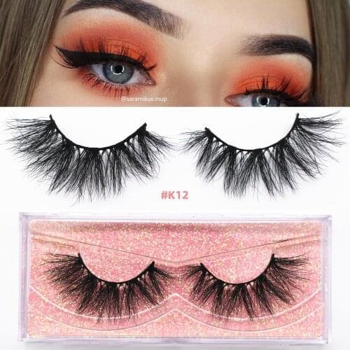 Eyelashes Luxury 5D Mink Hair False Eyelashes Wispy Cross Fluffy Mink Lashes Extension Tools Makeup Cruelty Free Mink Eyelashes