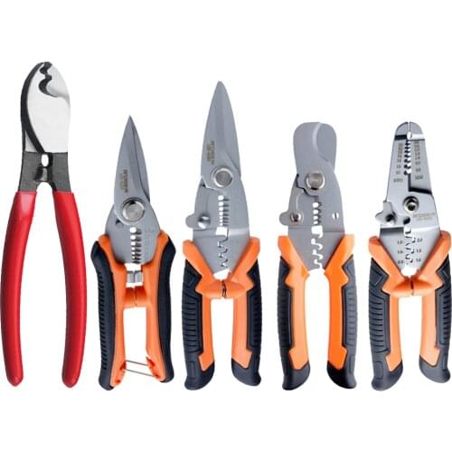 Manual Copper-Aluminum Crimper Cable Cutting Crimping Lightweight Tool Cable Wire Insulation Cutter for Household Electricity
