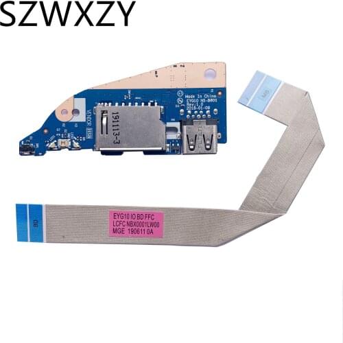 SZWXZY NEW Original Board with Cable Power Switch Panel USB Board SD Card For Lenovo YOGA 530-14IKB NS-B601 5C50R08719