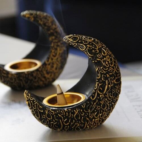 T Middle East Arab Incense Burner Resin for Indian Incense Cone Censer Ganesha Muslim Desktop Decoration European Incense Base