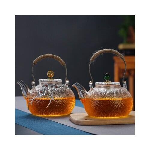 Heat Resistant Glass Teapot Tea Filter Chinese kung fu Tea Set Puer Kettle Coffee Glass Maker Office Tea Pot
