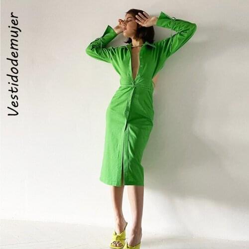 Vestidodemujer Fashionable Shirt Dresses