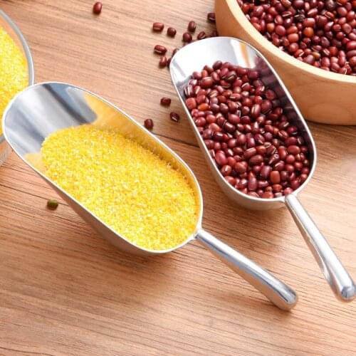 1PC Aluminum Alloy Food Scoop for Flour/Candy/Tea/Cereals/French Fries Ice Shovel Bar Kitchen Cooking Tools