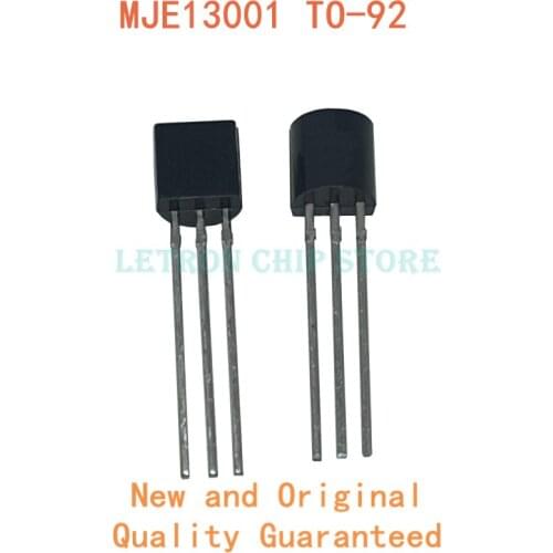 100PCS MJE13001 TO-92 13001 E13001 TO92 TRANSISTOR new and original IC Chipset