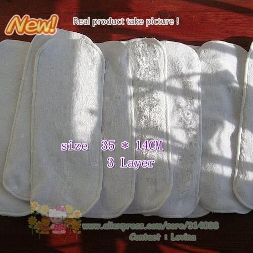3Layer free shiping Baby diapers big size 10pics best quality for baby used