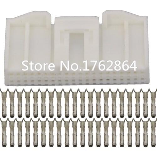 40 Pin 1674312-1 Vehicle Dashboard Plug white sheathed connector with terminal DJ7401S-0.7-21 40P car connector