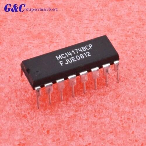 5/10PCS MC14174BCP Encapsulation:DIP-16 14174BCP MC14174 diy electronics
