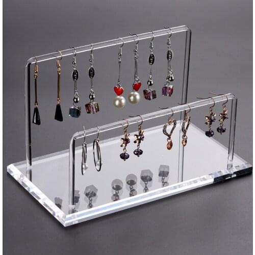 Acrylic Earring Display Stand Earring Holder Bracelet Hanging Organizer Jewellery Stands Jewelry Organizer Necklace Display Case