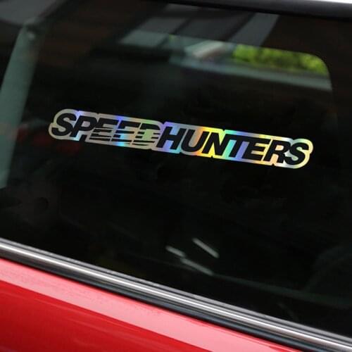 Car Stickers 3D 50*5cm SPEEDHUNTERS Former Super Personality Windshield Stickers and Decals Car Styling JDM Funny Sticker On Car