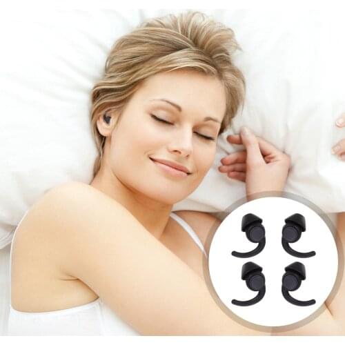 2 Pairs 1 Set Students Anti-noise Earplugs Wear-resistant Sleeping Earplugs