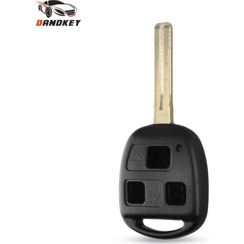 Dandkey Remote 3 Button Key Shell Blade 42mm For Lexus GX470 RX350 ES300 RX300 RX400h SC GS LS No Chip Key Case Cover