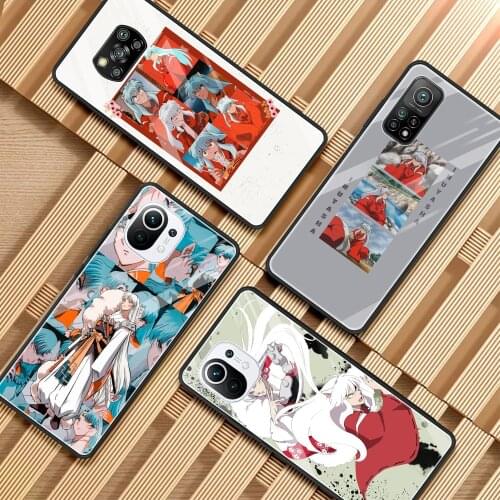 Anime Inuyasha Phone Case for Xiaomi Mi 11 10T Note 10 9 9T 11i Pro 10Lite 5G Poco X3 X2 F3 F2 M2 Pro NFC Glass Cover
