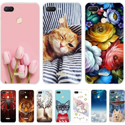 For Cover Xiaomi Redmi 6A Case 5.45' Cute Animal Silicone Case for Xiaomi Xiomi Redmi 6a 6 Redmi6a Redmi6 Cover Soft Phone Cases