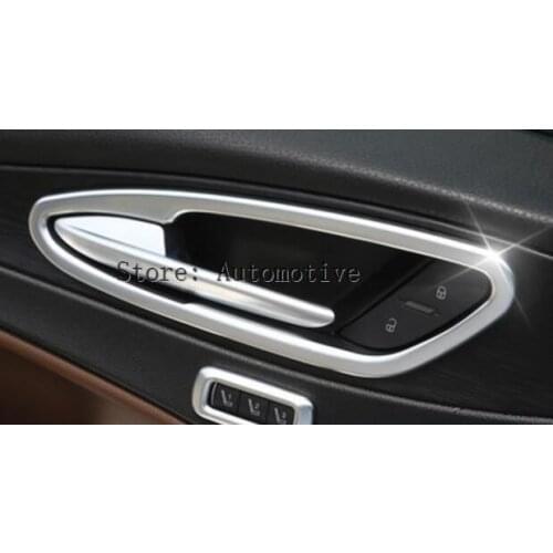 For Alfa Romeo Stelvio 2017 Car-styling ABS Chrome Interior Door Handle Frame Cover Trim Accessories A set of 4pcs