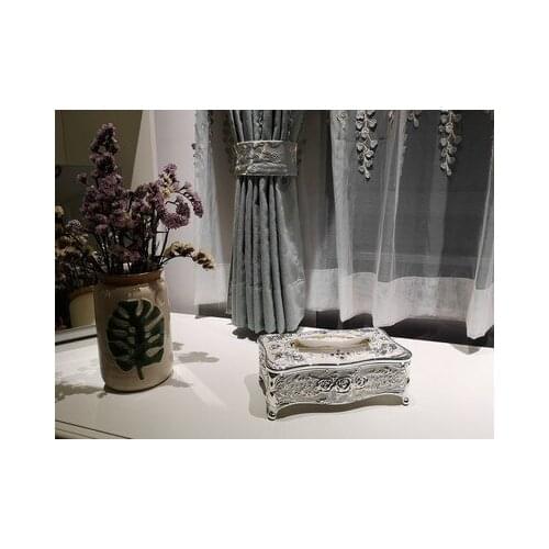 European High Quality Metal Tissue Box holder Creative Paper Towel Case Cover Home Living Room Napkin Storage Decorations