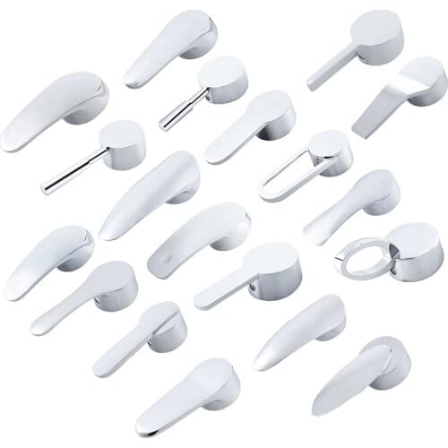 Bathroom Kitchen Chrome Plated Faucet Handle Switch faucet Handle Replacement Cartridge Valve