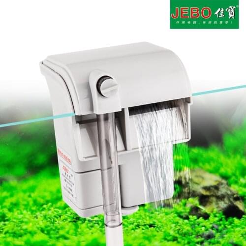JEBO 501 Wall Mounted Hang Up Filter Slim Filter Waterfall Water Circulation External Filter for Fish Tank 3.5W 220V-240V
