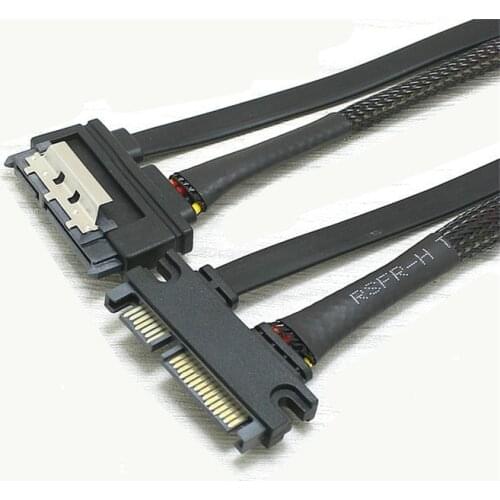 SATA 22 Pin Male To Female Sata Extension Cable SATA 3 III 6Gb/s 22 Pin Male to Female 7+15 Pin SATA Data HDD Power