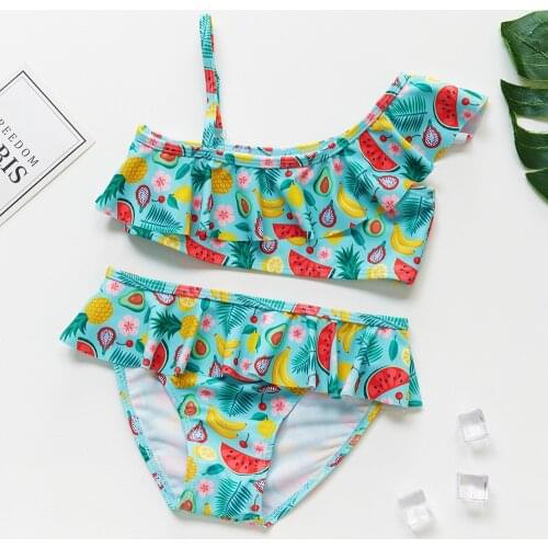 New Arrival Girl Swimwear 2~9Y Kids Swimwear Two piece Toddler Baby Swimwear Girls Swimming outfits Swimming Clothes-ST9055