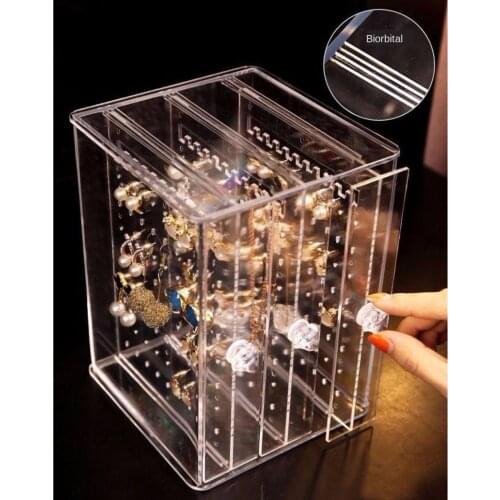 Fashion Jewelry Dustproof Necklace Earrings Stand Storage Rack