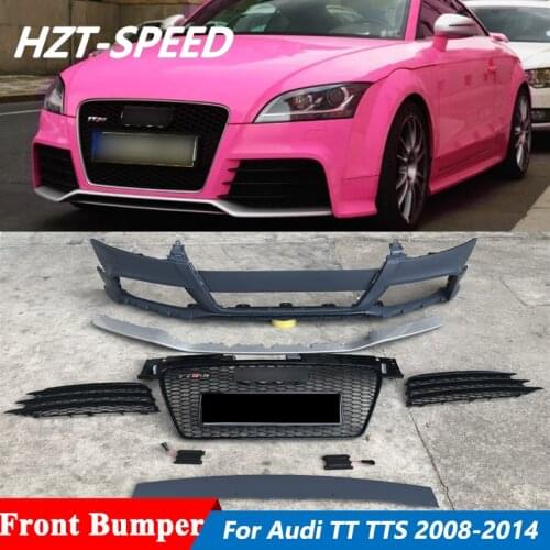 Unpainted PP Material Car Body Kit Front Bumper For Audi TT TTS Facelift TTRS Stylel 2008-2014