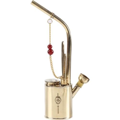 Cigarette Holder Tobacco Smoking Pipes Gift Metal Retro Vintage Filter dual purpose filter water pipe large sizeGift box