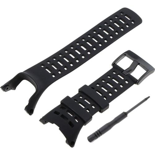 Phenovo Silicone Strap Band for SUUNTO Ambit1/Ambit2/Ambit3 Soft Watches Accessories Black