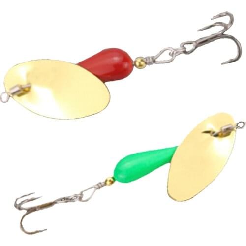 Outdoor Reservoir Marine Fishing Tool Rotating Sinking Metal Sequin Bait Swing Sinking Diving Depth 1-3M Artificial Hard Bait
