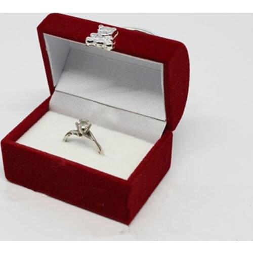 High Quality Velvet Engagement Wedding Earring Ring Pendant Jewelry Display Storage Box Case F20173607