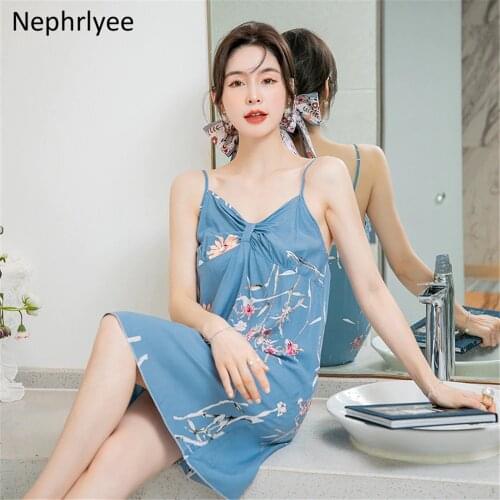 Womens Sleepwear dress Pajamas for Women Pajama Sweet Soft Comfortable Sleeveless Summer Pijama