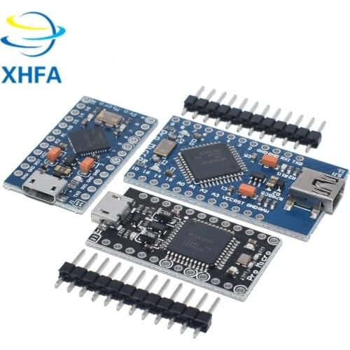 100PCS Pro Micro ATmega32U4 5V 16MHz Replace ATmega328 For arduino ATMega 32U4 Pro Mini With 2 Row Pin Header