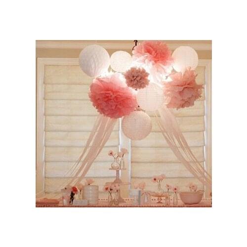 16''/40cm Free Shipping 10pcs/lot Party Paper Pom Poms Wedding/Birthday Party /Home Decoration Muti-color Options