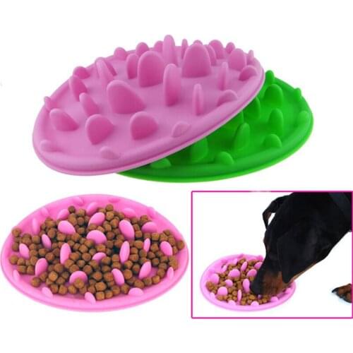 3 Color Pet Dish Dog Cat Slow Feeder Bowl Puzzle Food Puppy Anti Slip Gulp Choke Feedering Water Bowl Feed Dish Pet Product