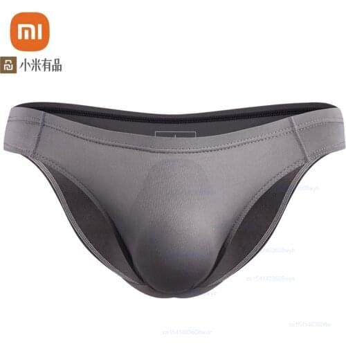 3pcs Xiaomi Ice Silk Cool Men Underwear Boxer Short Soft Seamless Breathable Mens Underpants Translucent Sexy Briefs Panties
