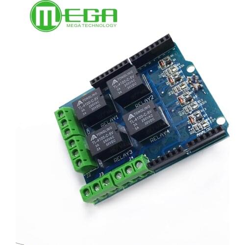 4 Channel 5V Relay Shield Module Four Channel Relay Control Board Relay Expansion Board for arduino Diy Kit