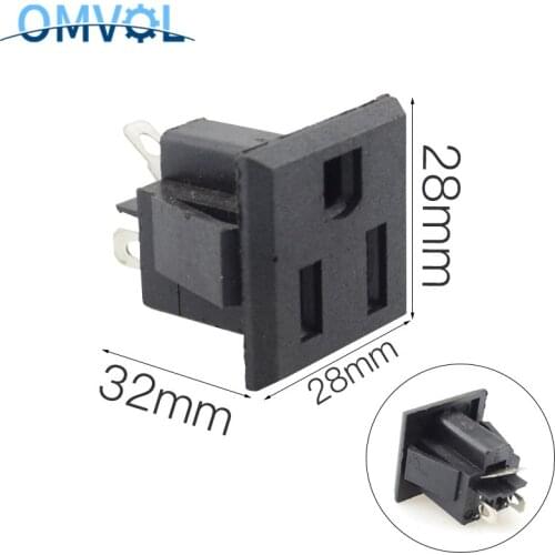5PCS America type AC power socket Connector