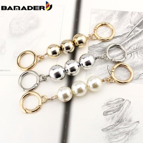 BAMADER Bags Accessories Extend The Pearl Chain Woman Bag Extension Shoulder Strap Pearl Decoration Apply to Extension Bag Strap
