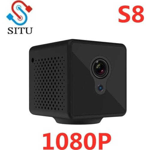 S8 Mini Home Security IP Camera Wi-Fi Wireless Network Camera Surveillance Wifi Night Vision Baby Monitor working 8 hours Camera