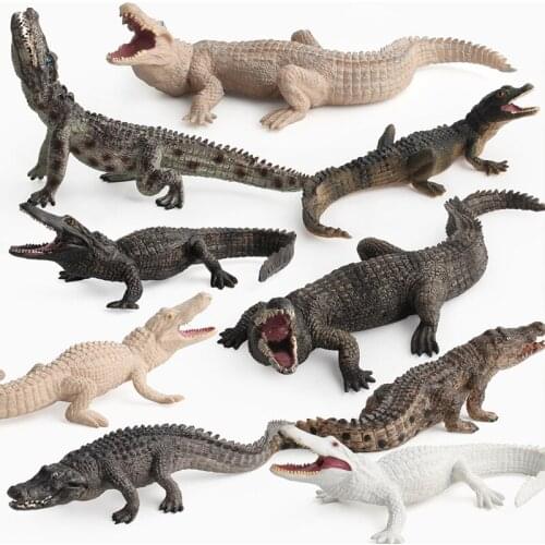 Simulation Crocodile Figurine Animal Action Figure Wild Life Model Kids Educational Toys Gift